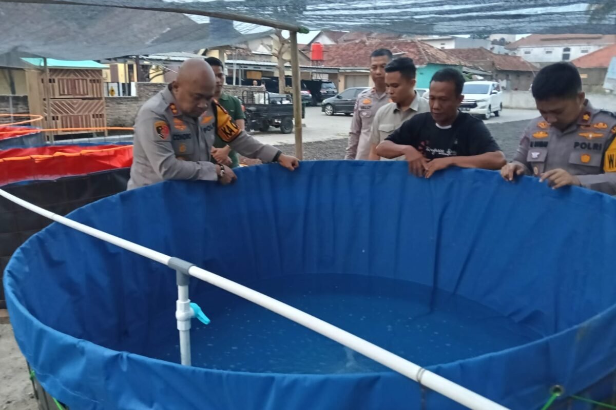 Kapolres Serang Cek Ketahanan Pangan Budidaya Ikan…