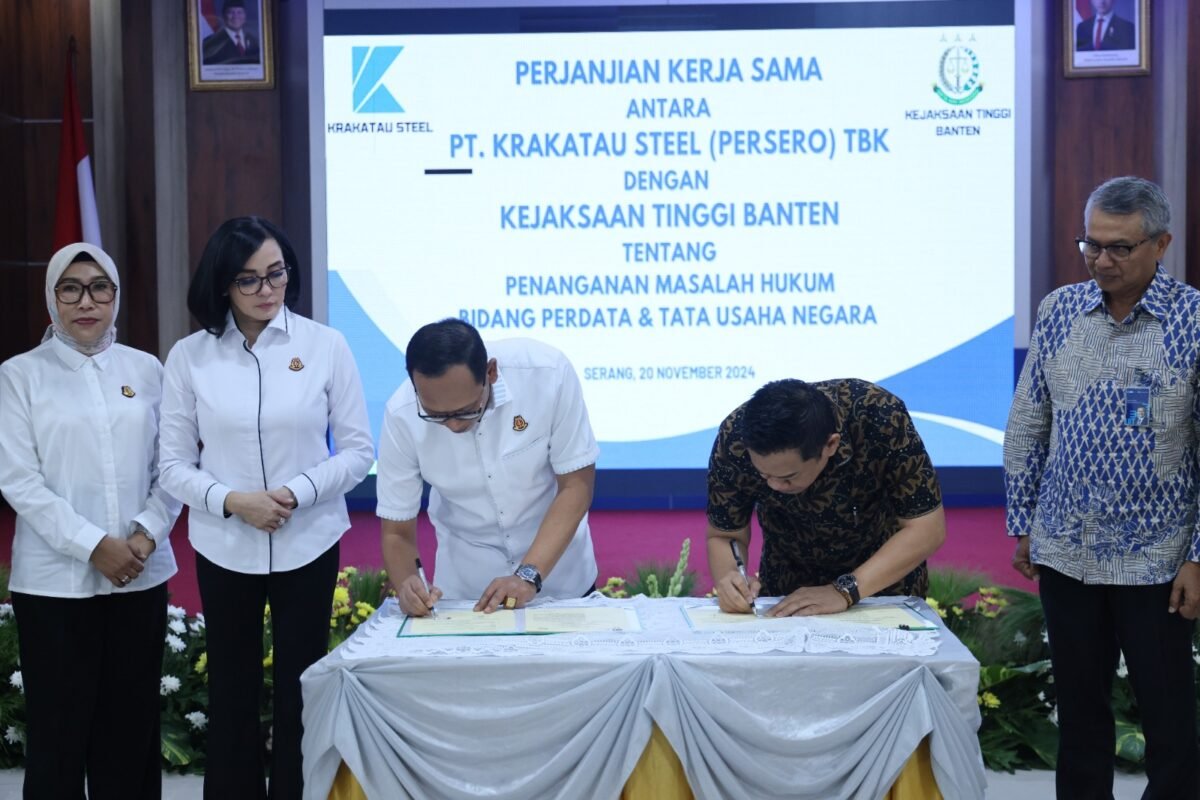 PT Krakatau Steel dan Kejati Banten Teken…
