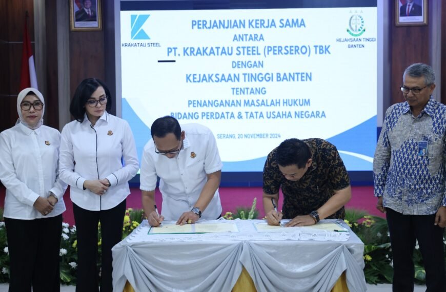PT Krakatau Steel dan Kejati Banten Teken…