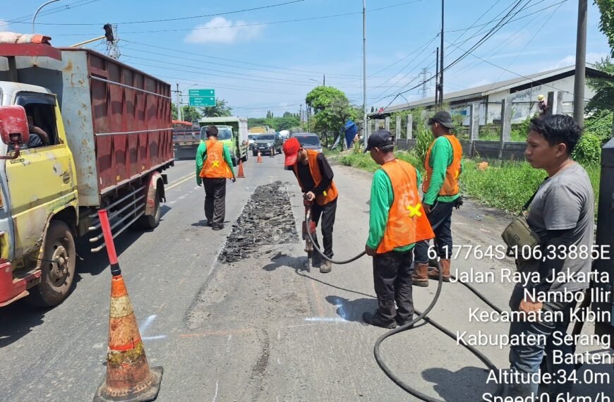 Polsek Cikande dan BPJN Gerak Cepat Atasi&hellip;