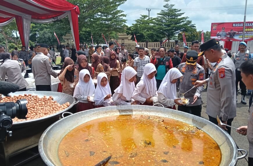 Kapolres Dan Bobon Gelar Masak Besar, Ribuan&hellip;