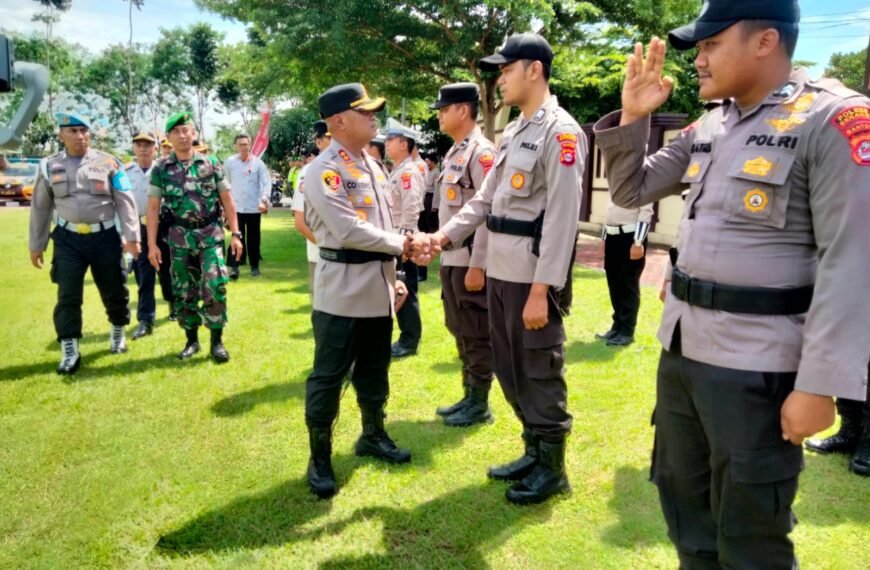 Kapolres Serang Pimpin Apel Gerar Pasukan Ops…