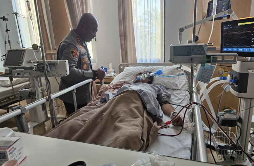 Beri Dorongan Dan Motivasi, Kapolres Serang Jenguk&hellip;