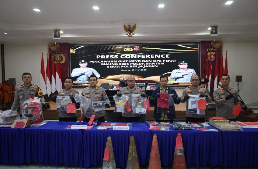 Polda Banten Dan Polres Jajaran Amankan 492…