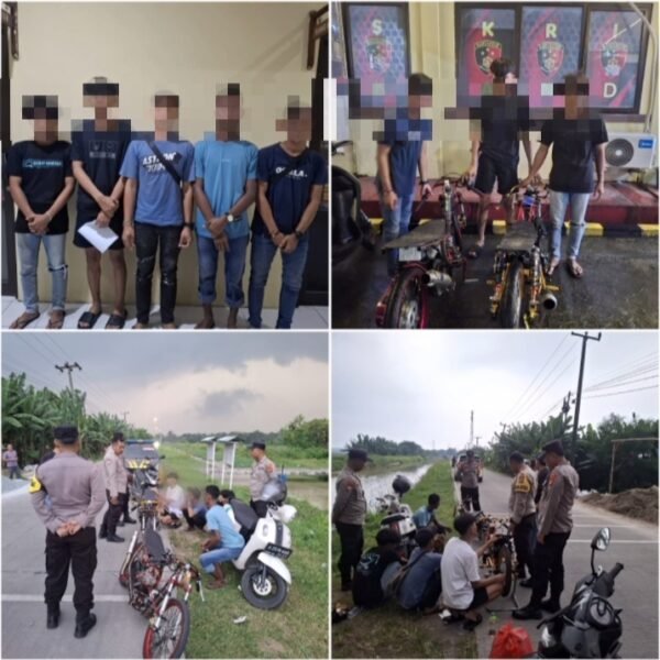 Polsek Cikande Sikat Balap Liar, 5 Joki…