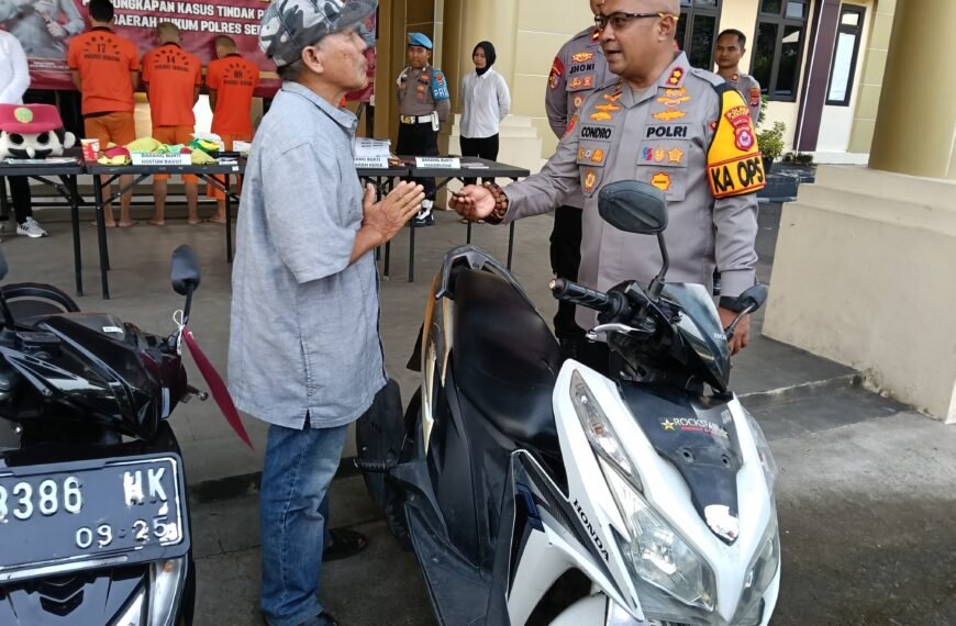 Kapolres Kembalikan Motor Yang Dicuri Badut Pada…