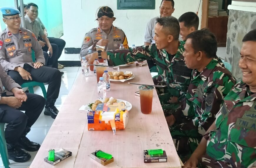 Kapolres Serang Ngobrol Bareng di Makoramil Pontang