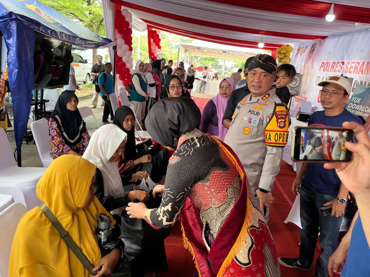 Rangkaian Hari Bhayangkara, Kapolres Kumpul dan Bagikan Sembako…