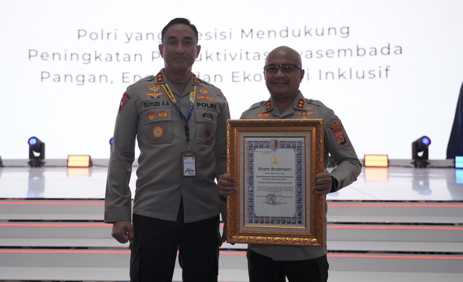 Selamat ! Polres Serang Raih Penghargaan Kategori Pelayanan&hellip;