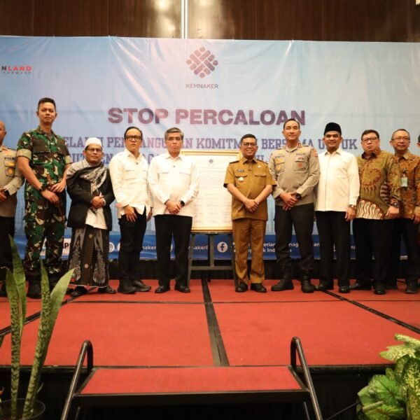 Menaker, Wamenaker, Gubernur, Kapolda dan Kapolres Serang Deklarasi…