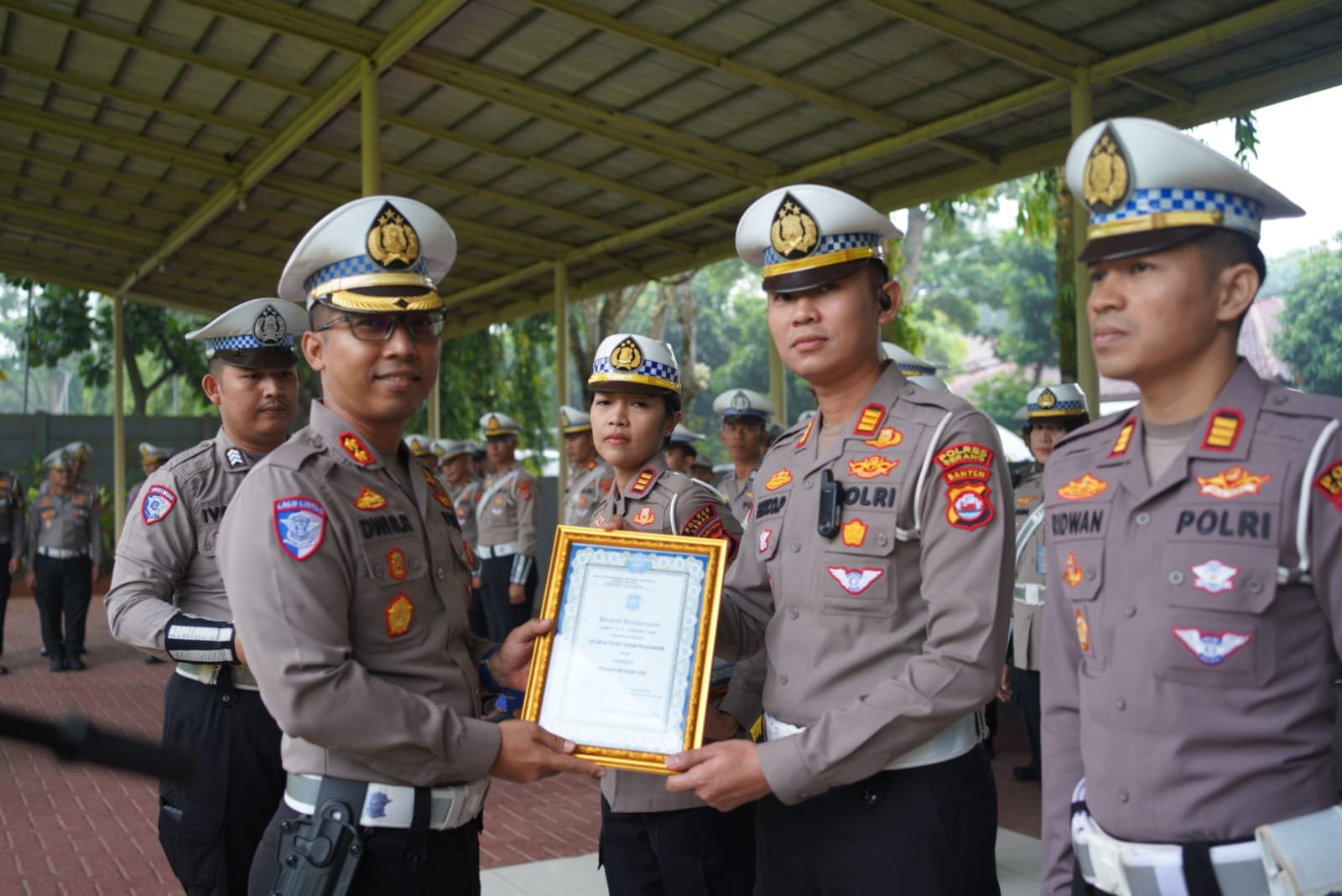 Satlantas Polres Serang Raih Penghargaan Dirlantas Polda Banten