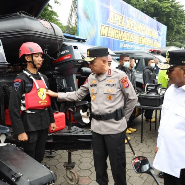Kapolda Banten Pimpin Apel Kesiapsiagaan Bencana Alam
