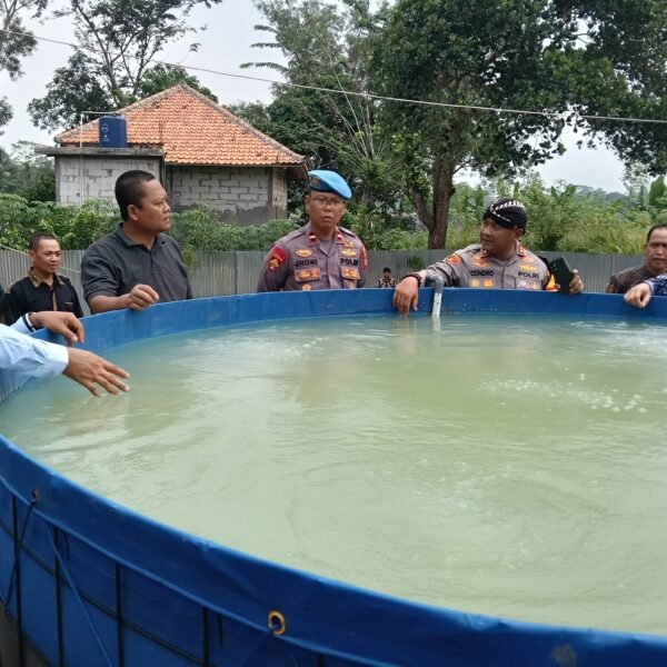 Tinjau Bioflok Bumdes Mekarbaru, Kapolres Berharap Dapat…