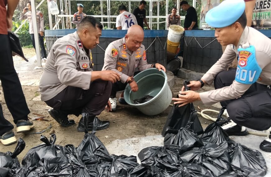 Kapolres Serang Kembali Panen Lele di Polsek&hellip;