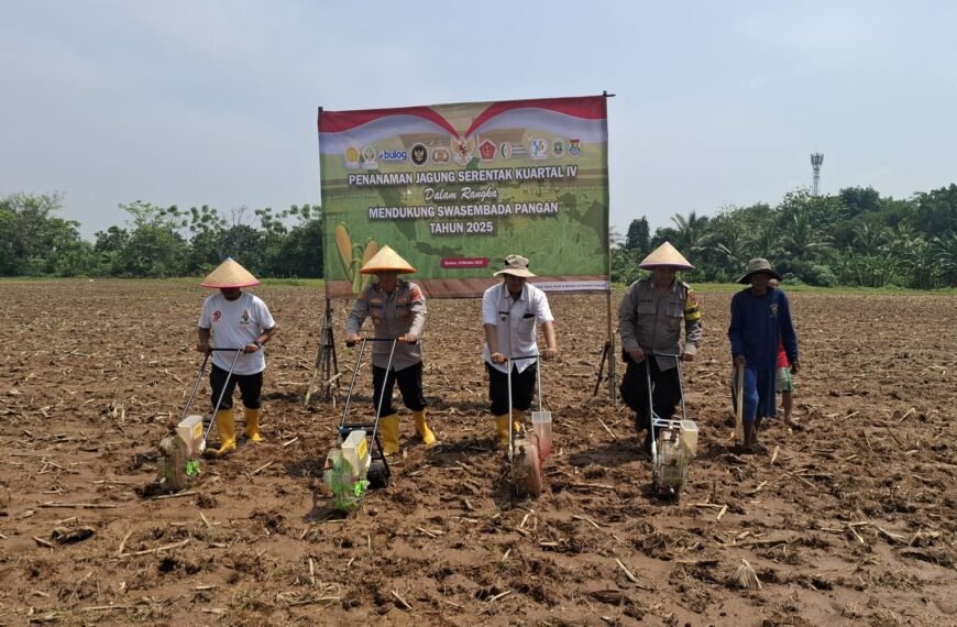 Polsek Cikande Gelar Penanaman Jagung Serentak Kuartal&hellip;