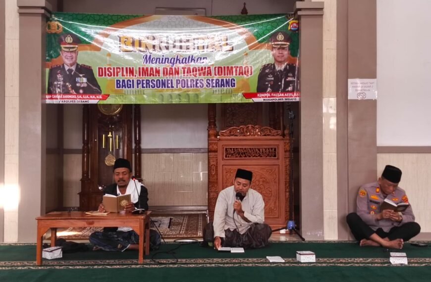 Polres Serang Gelar Binrohtal “Ngaji Bareng Kapolres”&hellip;