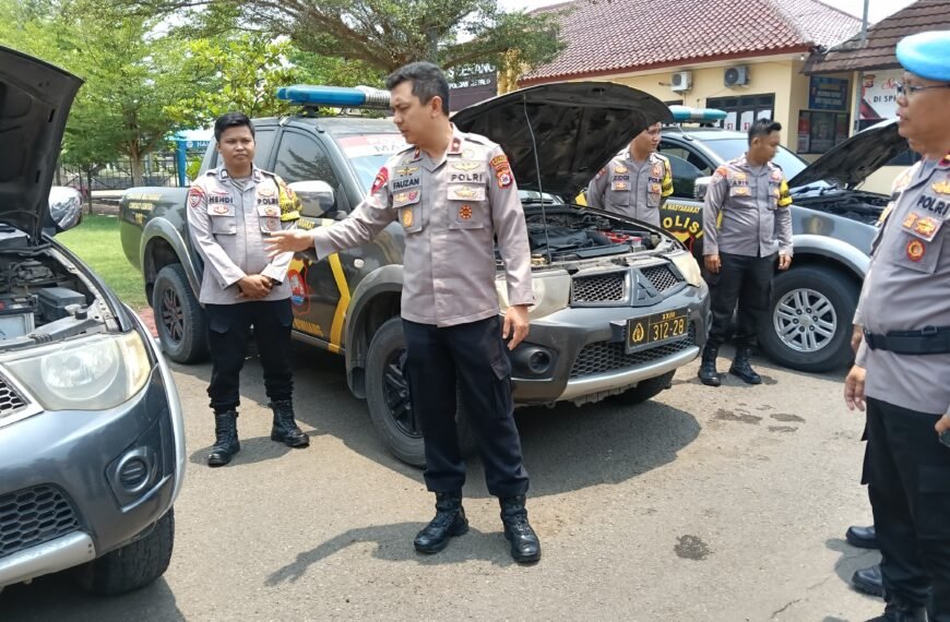 Pastikan Kesiapan Patroli, Wakapolres Serang Cek Kendaraan&hellip;