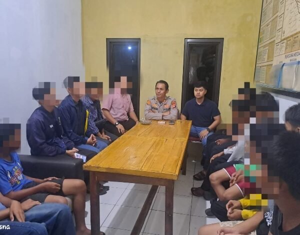Polsek Cikande Bina 12 Anak SMP Pemakai Tembakau&hellip;