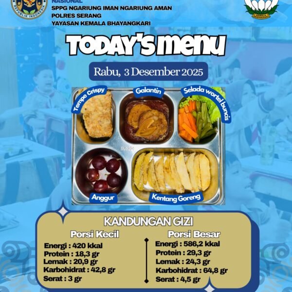 Simak, Menu MBG SPPG Ngariung Iman Ngariung Aman&hellip;