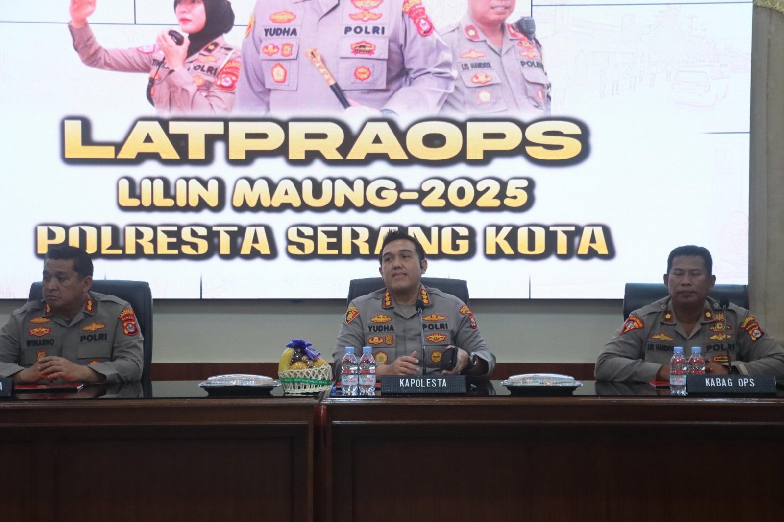 Polresta Serang Kota Gelar Latpraops Pengamanan Natal dan…