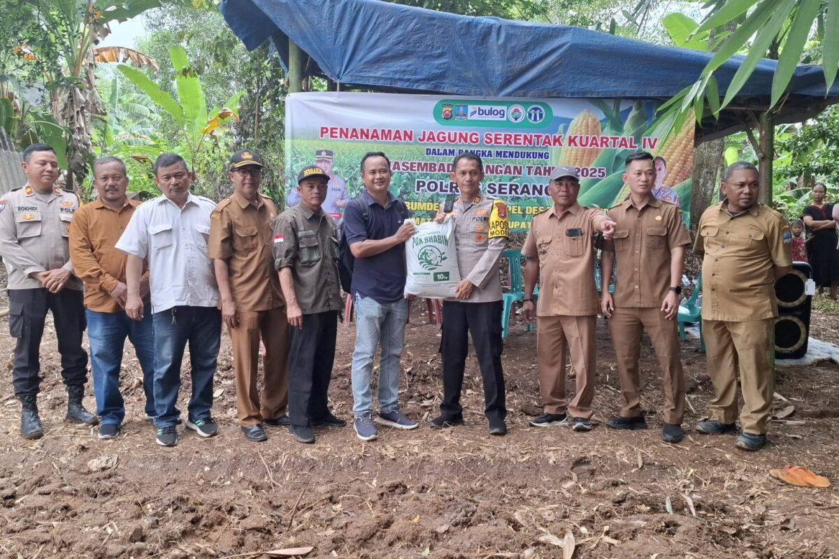 Perkuat Ketahanan Pangan, Polsek Cikande Tanam Jagung&hellip;