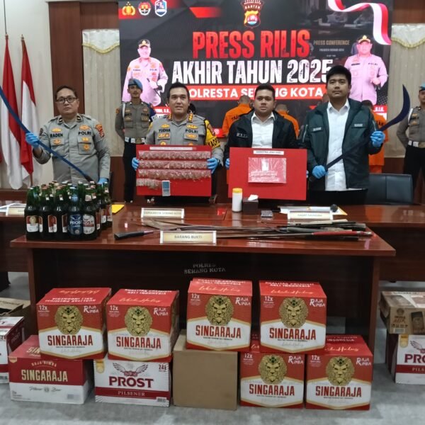 Sepanjang 2025, Polresta Serang Kota Catat Penurunan Kejahatan…