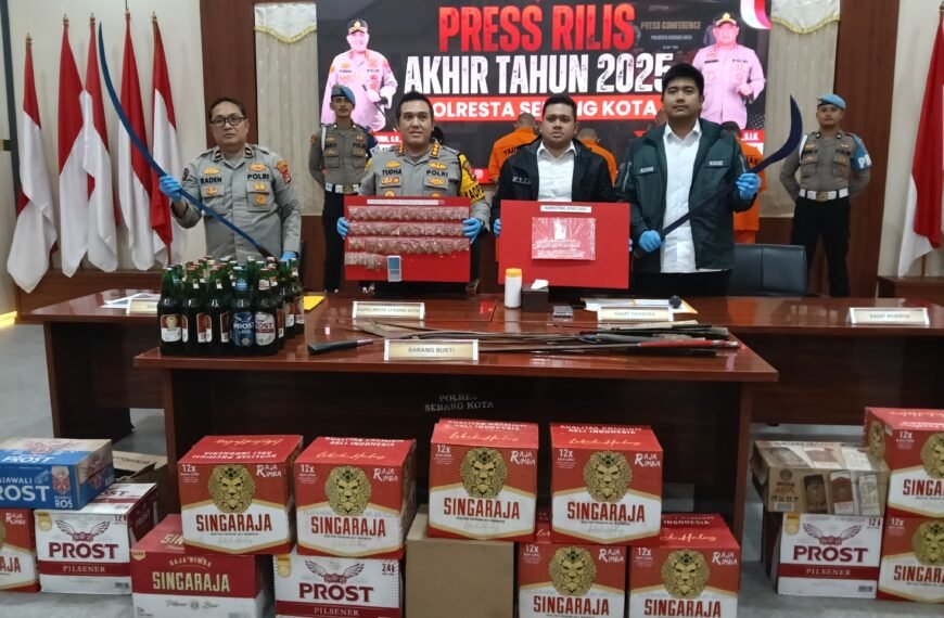 Sepanjang 2025, Polresta Serang Kota…