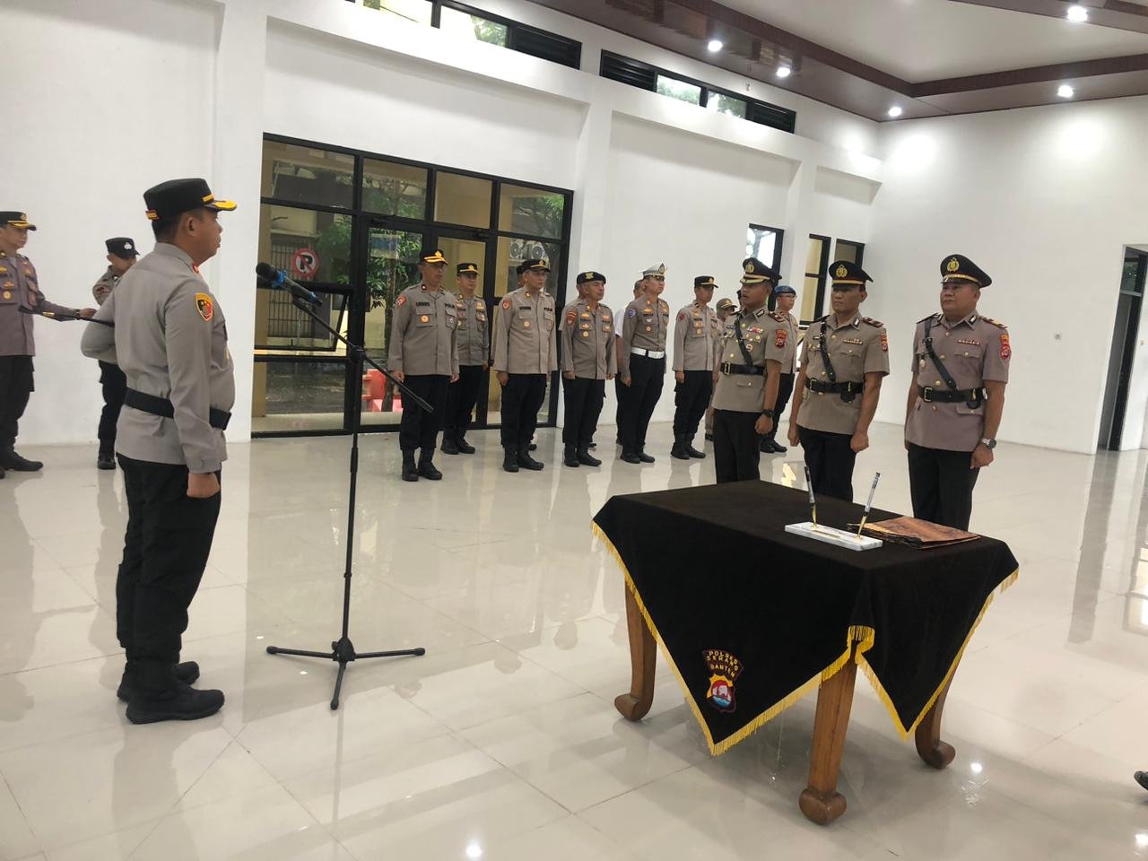 Sertijab Wakapolres dan Kapolsek Pontang, Kapolres Serang Sampaikan&hellip;