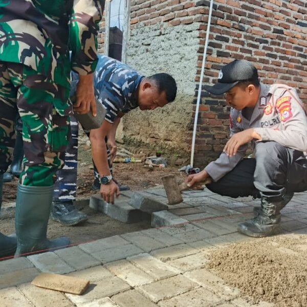 Dari Jalan Becek ke Paving Block, TMMD Ke-127…