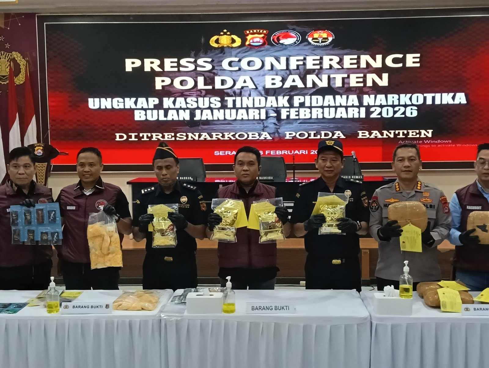 Ditresnarkoba Polda Banten Ringkus 54 Tersangka Penyalahgunaan Narkoba