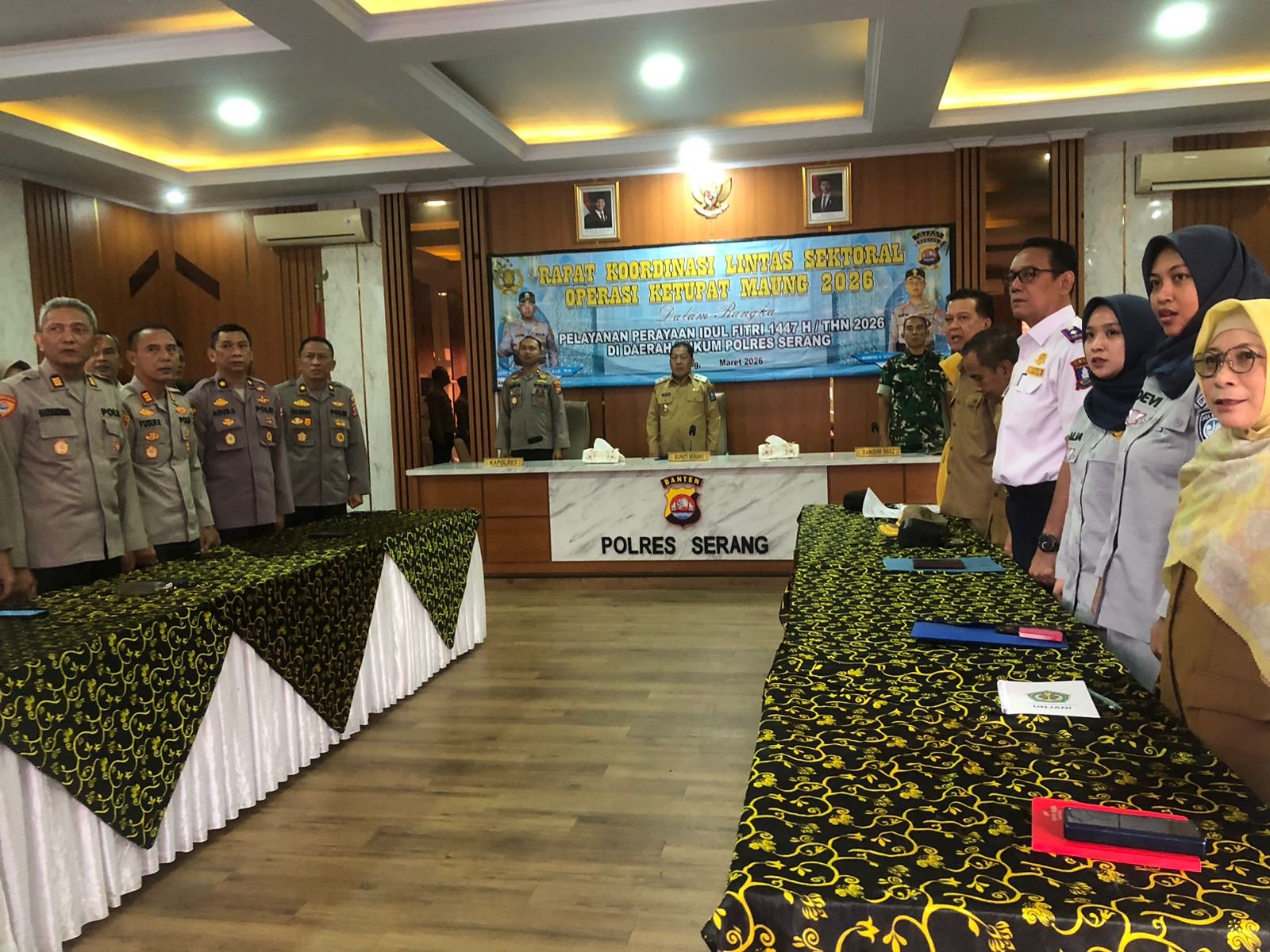 Polres Serang dan Instansi Terkait Ikuti Rakor Lintas…