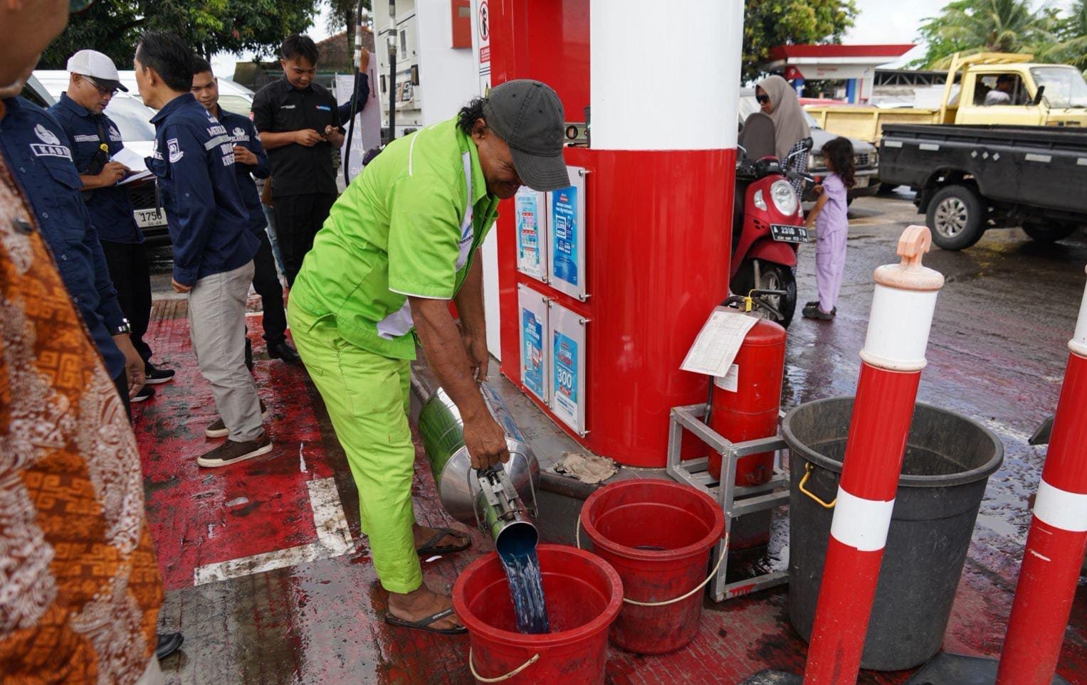 Pastikan Takaran Sesuai, Disperindag Sidak SPBU di Cilegon