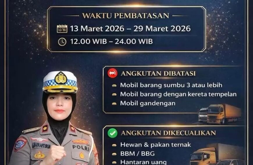 Satlantas Atur Operasional Angkutan Barang…