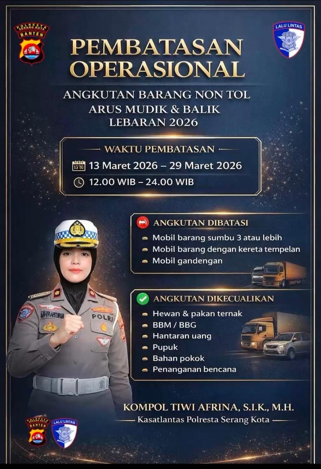 Satlantas Atur Operasional Angkutan Barang Selama Arus Mudik&hellip;