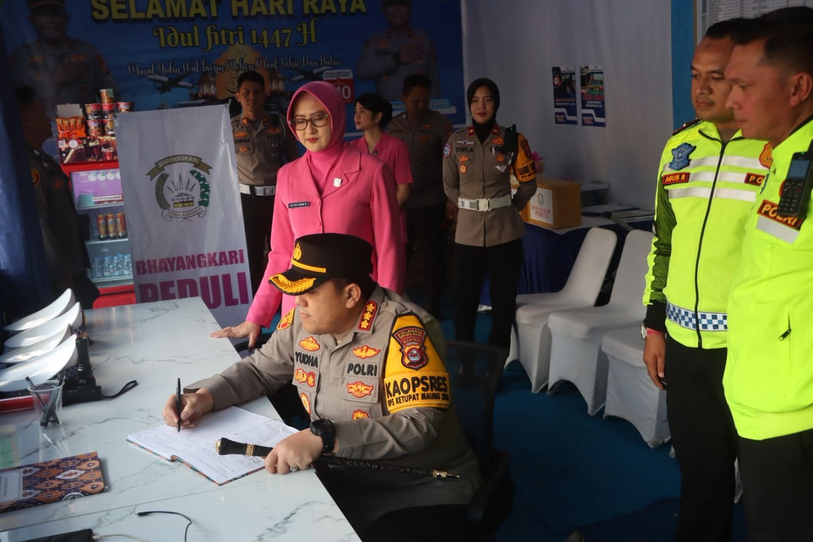 Kapolresta Serang Kota Cek Kesiapan Pospam, Pastikan Pengamanan&hellip;