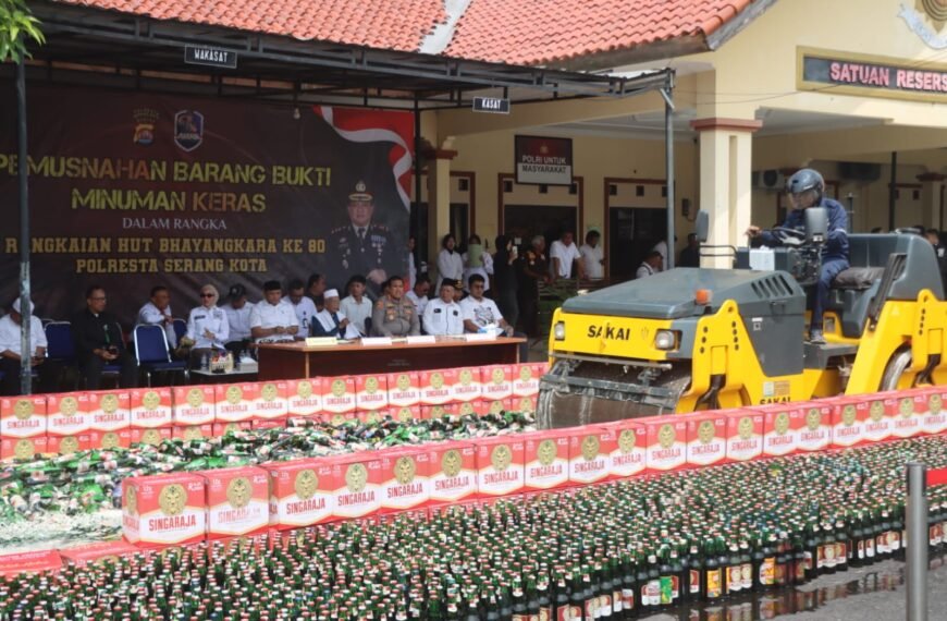 Polresta Serang Kota Musnahkan Belasan&hellip;