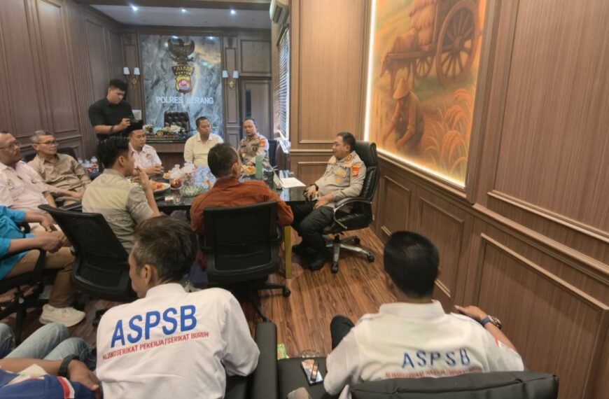 Kapolres Serang Terima Audiensi ASPSB, Bahas Teknis&hellip;