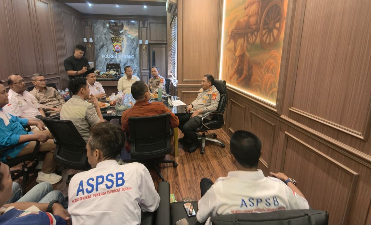 Kapolres Serang Terima Audiensi ASPSB, Bahas Teknis Pelaksanaan…
