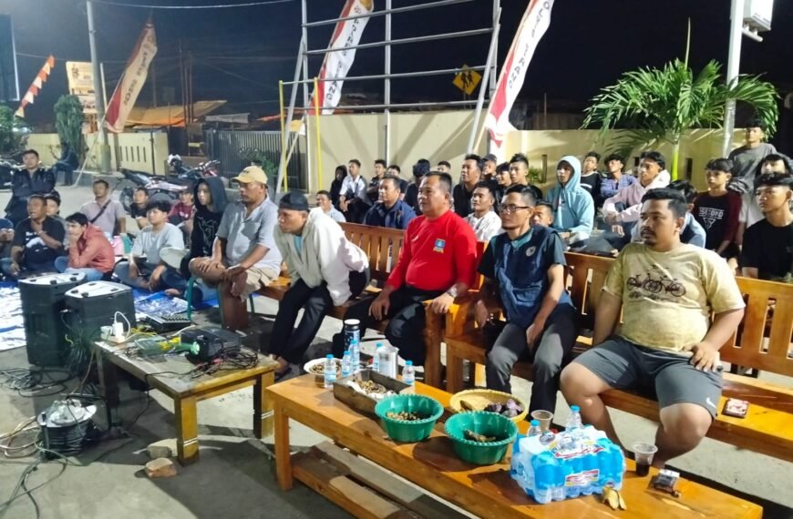 Polsek Pontang Gelar Nobar Semifinal&hellip;