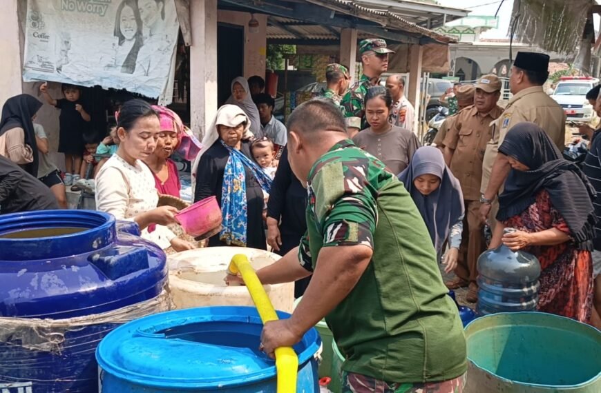 Sumur Mengering, Kodim 0602/Serang Distribusikan…