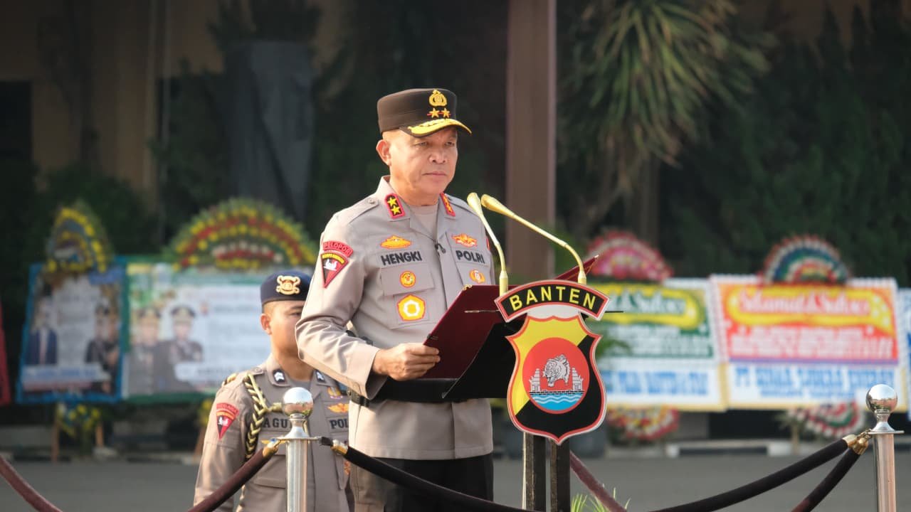Kapolda Banten Pimpin Upacara Sertijab Wakapolda, Direktur, Kepala&hellip;
