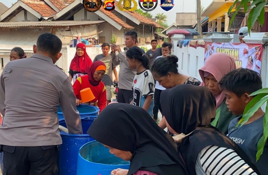 Atasi Dampak Kekeringan, Kapolres Serang…