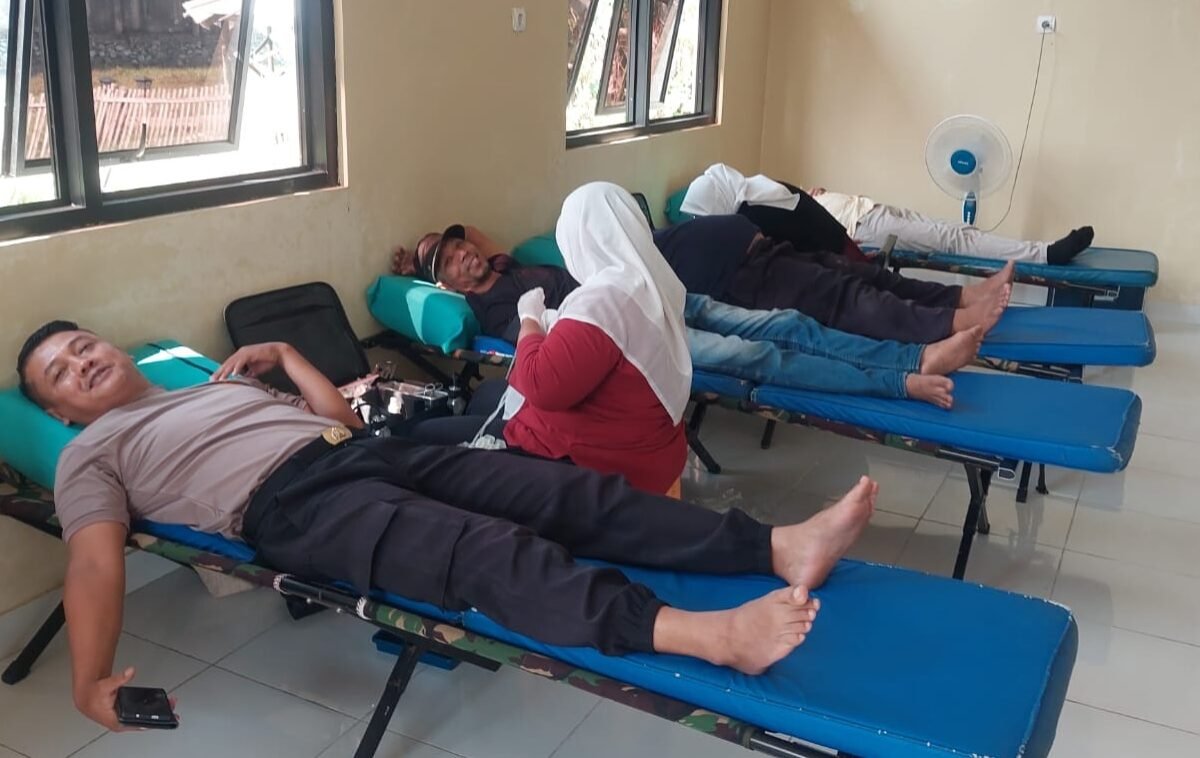 Polsek Pamarayan Gandeng PMI Gelar Bakti Kesehatan&hellip;