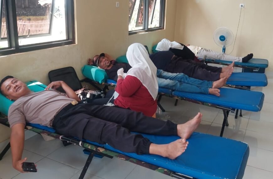 Polsek Pamarayan Gandeng PMI Gelar…