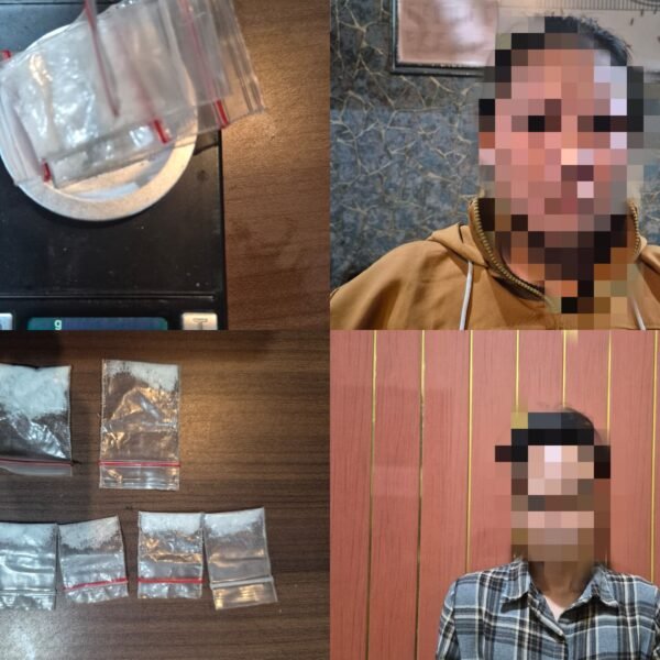 Pengedar Sabu Digerebek Saat Berduaan di Dalam Kamar