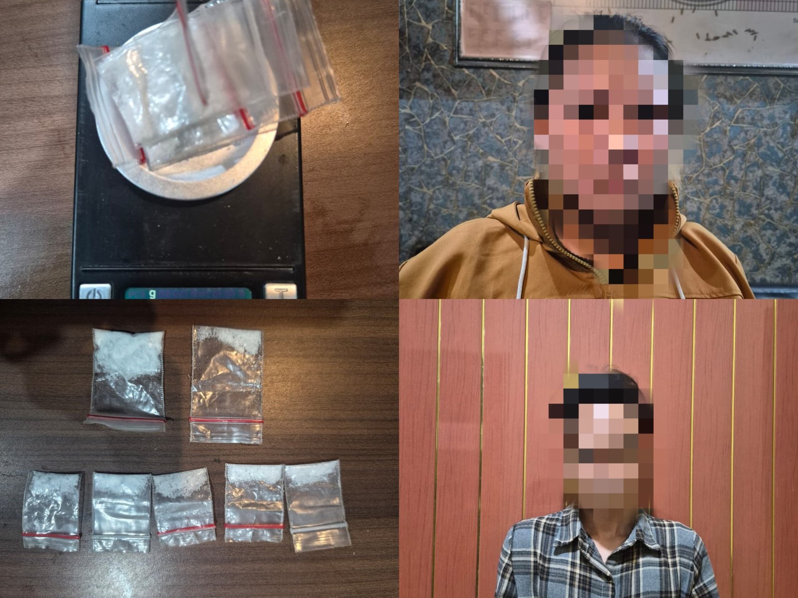 Pengedar Sabu Digerebek Saat Berduaan di Dalam Kamar