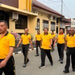 Polres Serang Gelar Jalan Santai, Jaga Kebugaran dan Kekompakan Personel