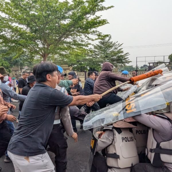 Antisipasi Demo Anarkis, Polres Serang Asah Kesiapan Personel